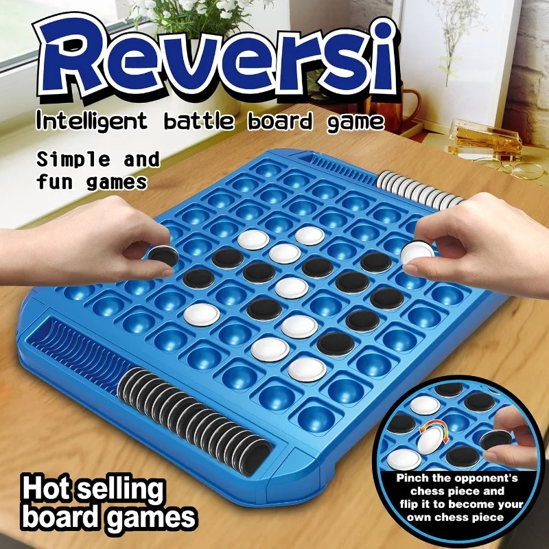 Board Game For 3 Players - Dwustronna gra planszowa z obracanymi klockami