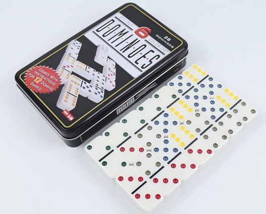 Board Game Dots - Elegancki zestaw domino Double Six dla