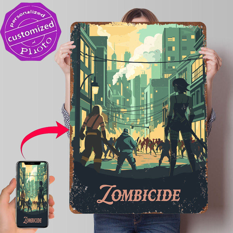 Metalowy plakat inspirowany gr – Board Game Zombicide recenzja i cena