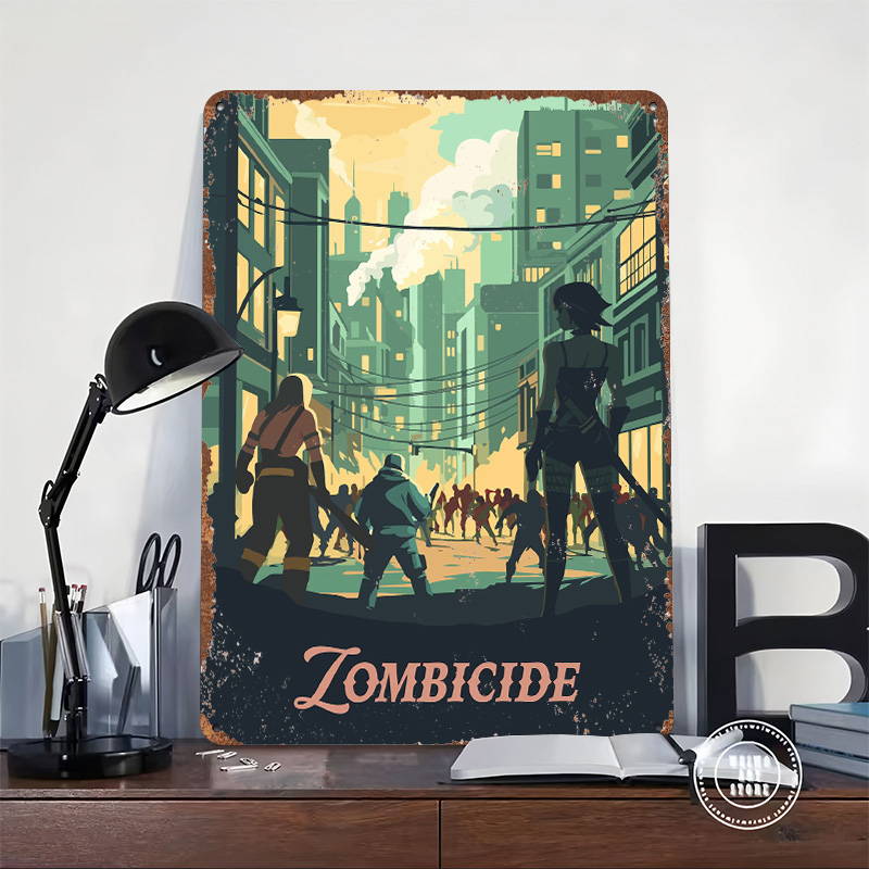 Metalowy plakat inspirowany gr – Board Game Zombicide recenzja i cena