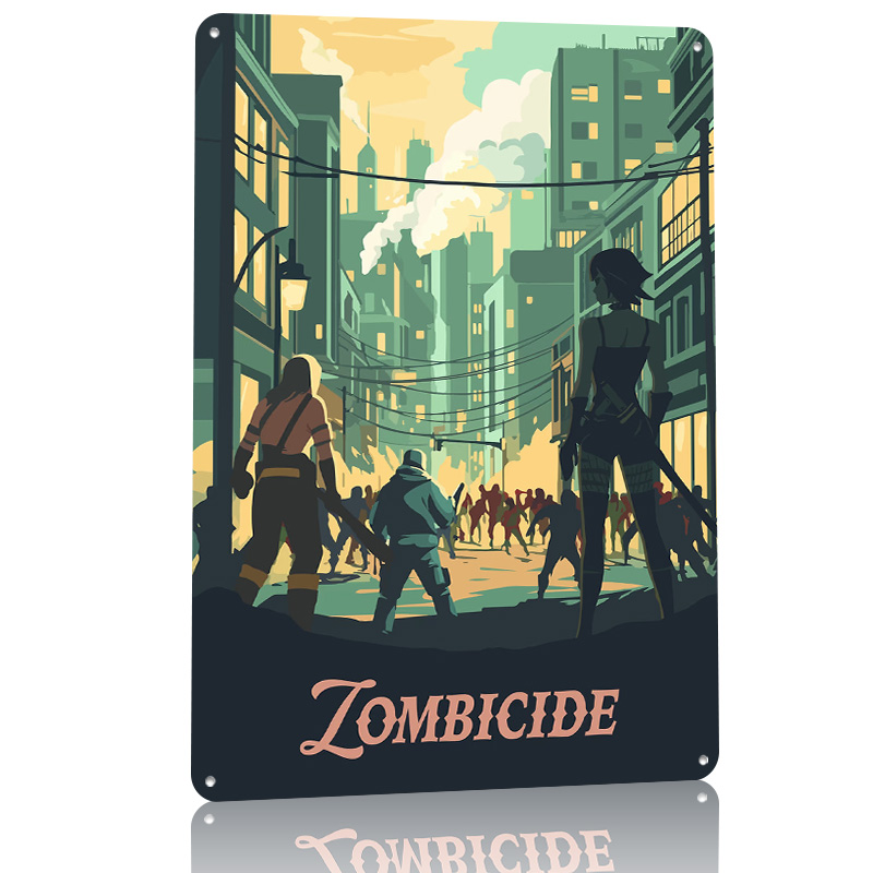 Metalowy plakat inspirowany gr – Board Game Zombicide recenzja i cena