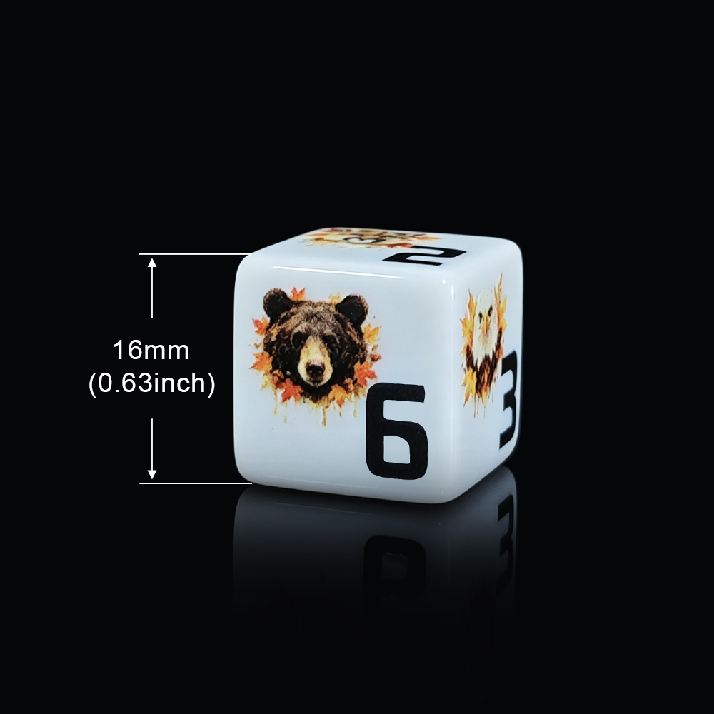 12 szt. Akrylowych Kostek D6 1 – Board Game Wild Wild recenzja i cena
